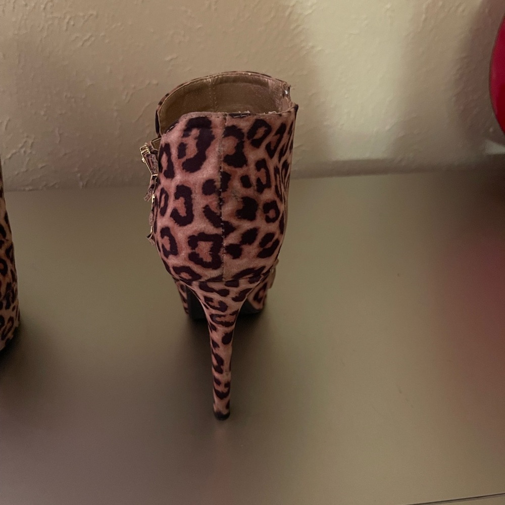 Leopard Print Booties - Picture 6 of 6